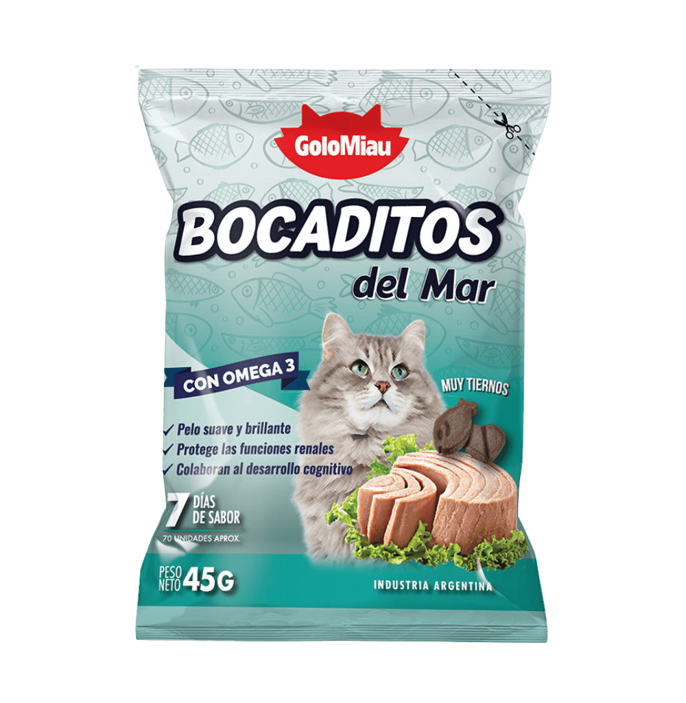BOCADITOS D/ GRANJA GATOS PESCADO 1UN X45GR