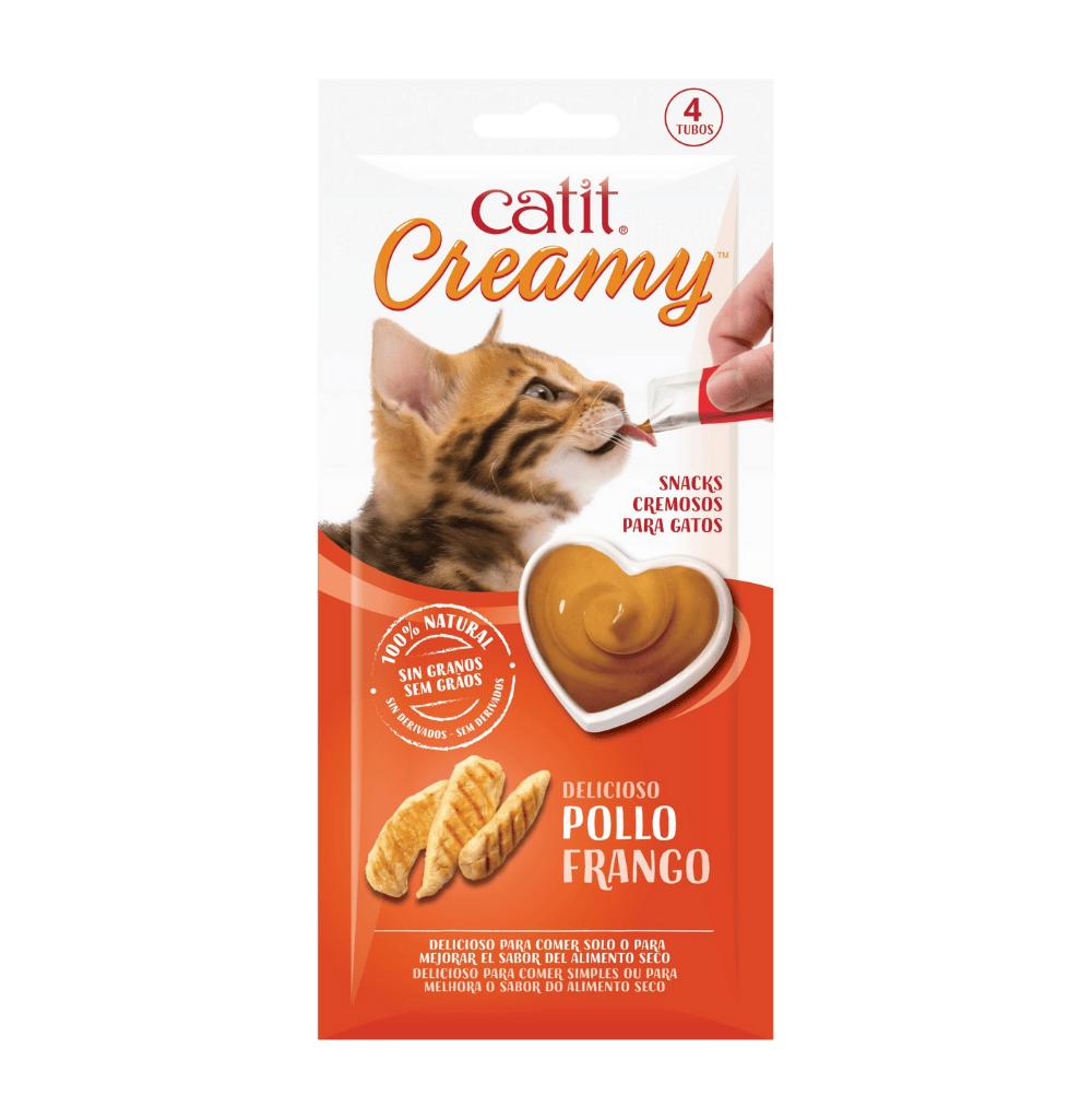CATIT CREAMY POLLO 4X10GR HAGEN