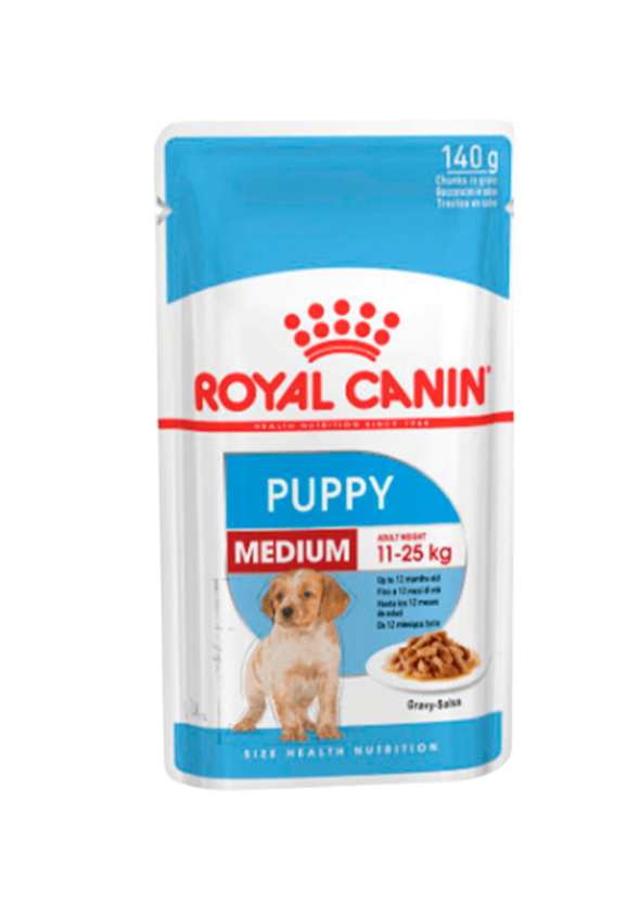 ROYAL CANIN POUCH MEDIUM PUPPY 10X140GR
