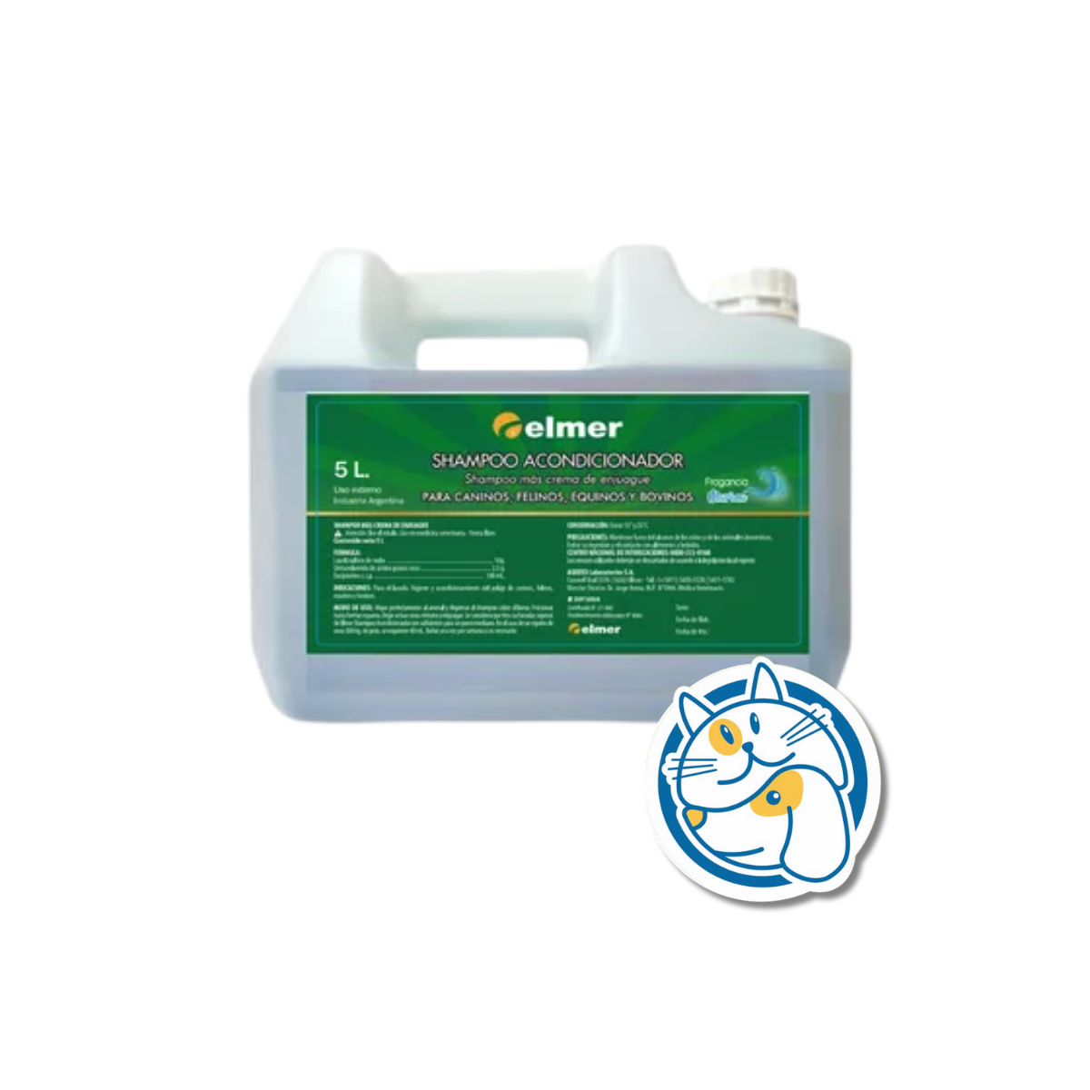 SHAMPOO ELMER 2 EN 1 (ACOND. SHAMPOO) X5LTS