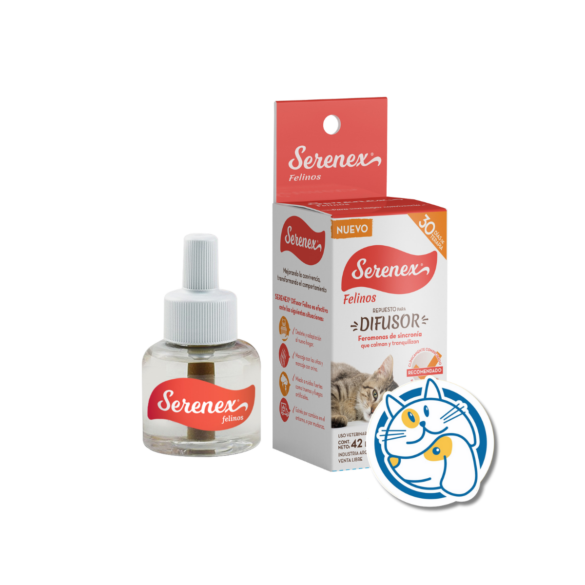 REPUESTO SERENEX DIFUSOR FELINO 42ML