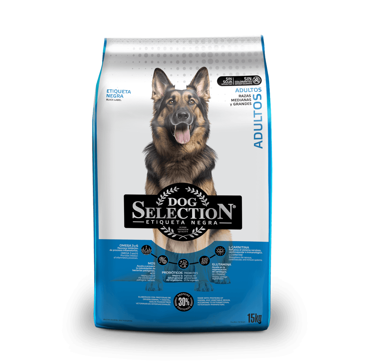 ETIQUETA NEGRA SP MEDIUM Y LARGE BREED 2KG