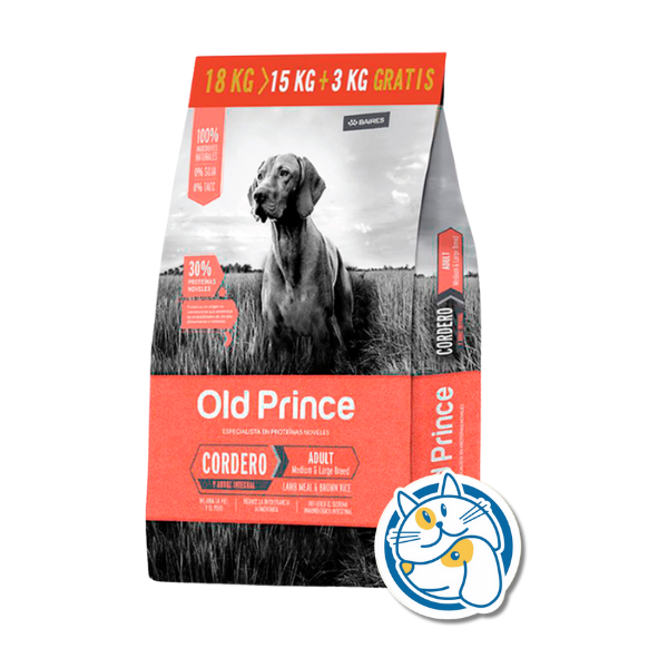 OLD PRINCE NOVEL CORDERO Y ARROZ ADULTOS MG 15+3KG