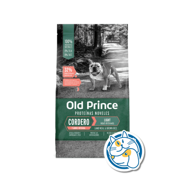 OLD PRINCE NOVEL CORDERO Y ARROZ ADULTOS LIGHT 3KG