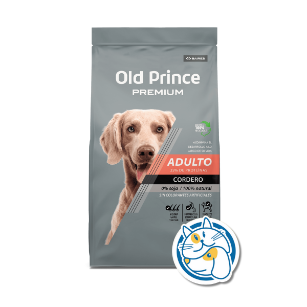 OLD PRINCE PREMIUM CORDERO Y ARROZ 15+3KG