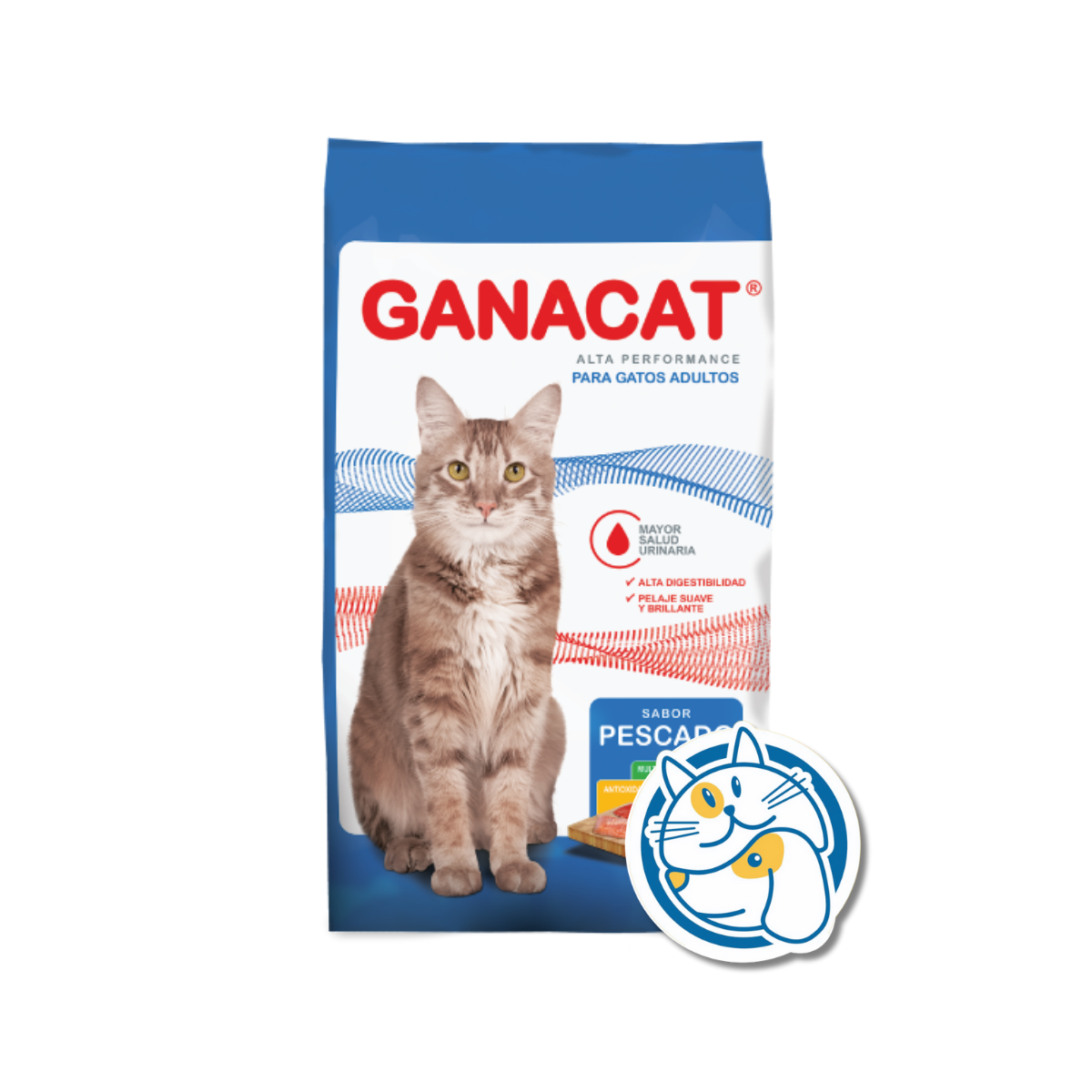 GANACAT GATOS SABOR PESCADO 10KG