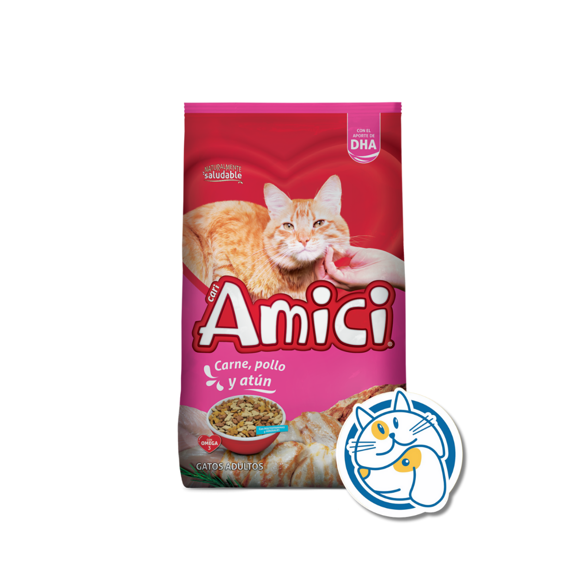 CARI AMICI GATOS CARNE, POLLO Y ATUN 10KG