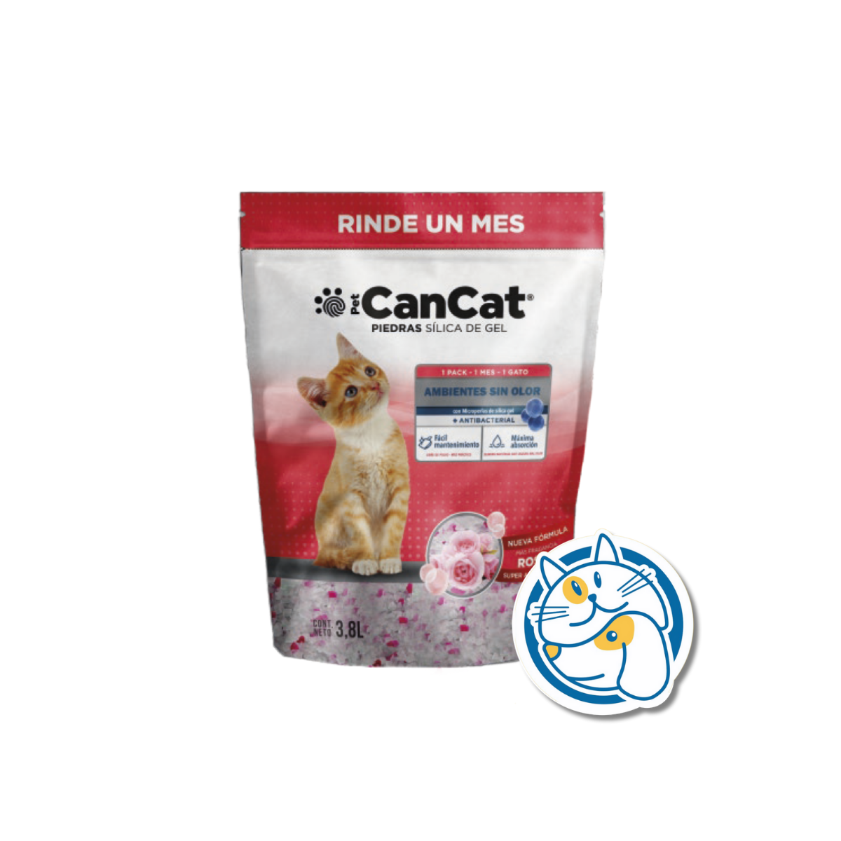 PIEDRAS SILICAS 3,8LTS ROSAS 8 CANCAT