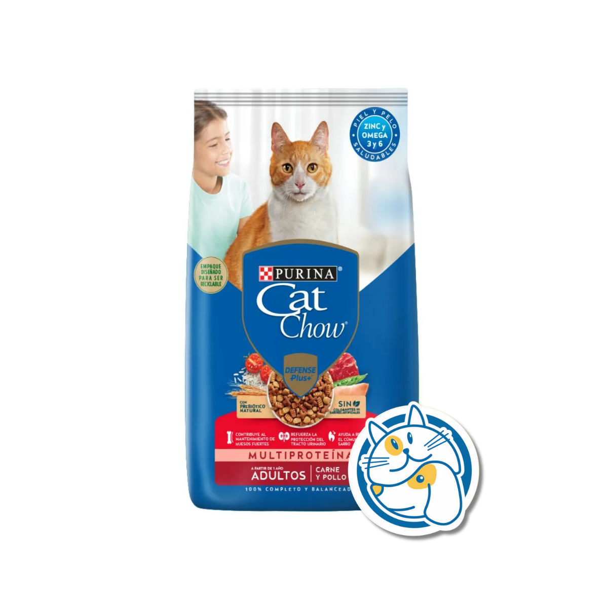 CAT CHOW ADULTOS SABOR CARNE Y POLLO 15KG