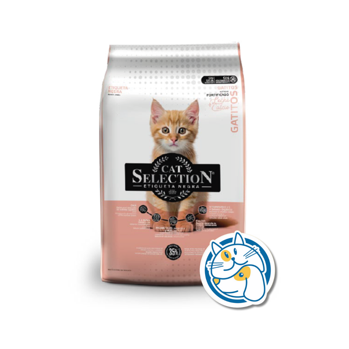 CAT SELECTION ETIQ NEGRA KITTEN 500GR