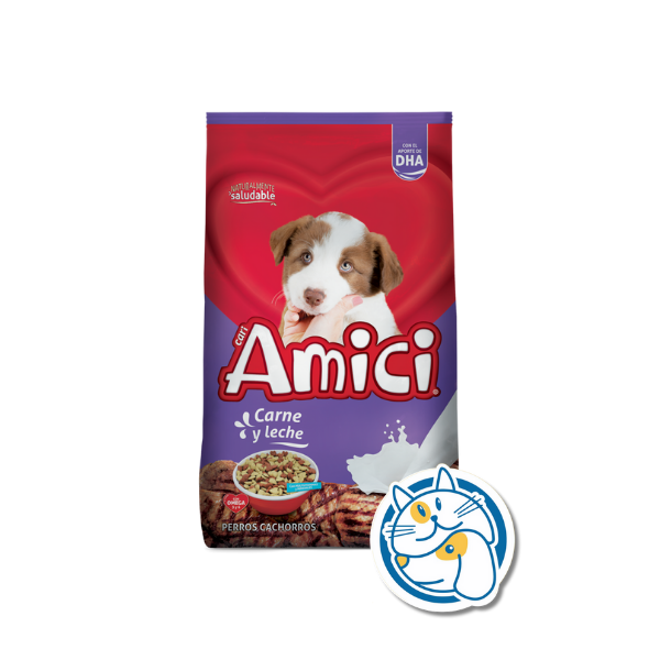 CARI AMICI PERROS CACHORROS CARNE Y LECHE 20KG