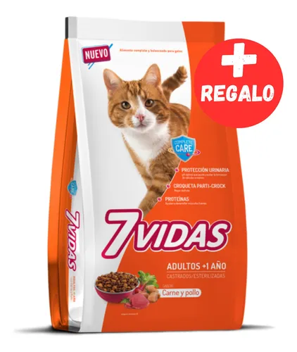 7VIDAS GATOS CARNE Y POLLO 10KG