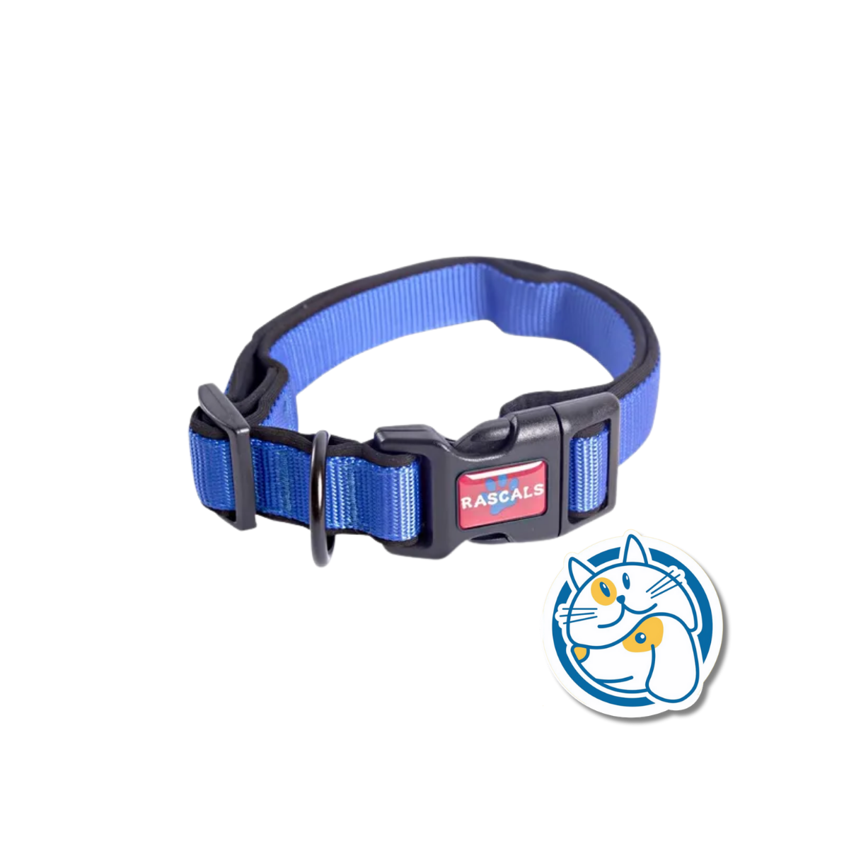 COLLAR ACOLCHONADO SBR PREMIUM AZUL TALLE S 1,5X25,5_35CM COLL107S