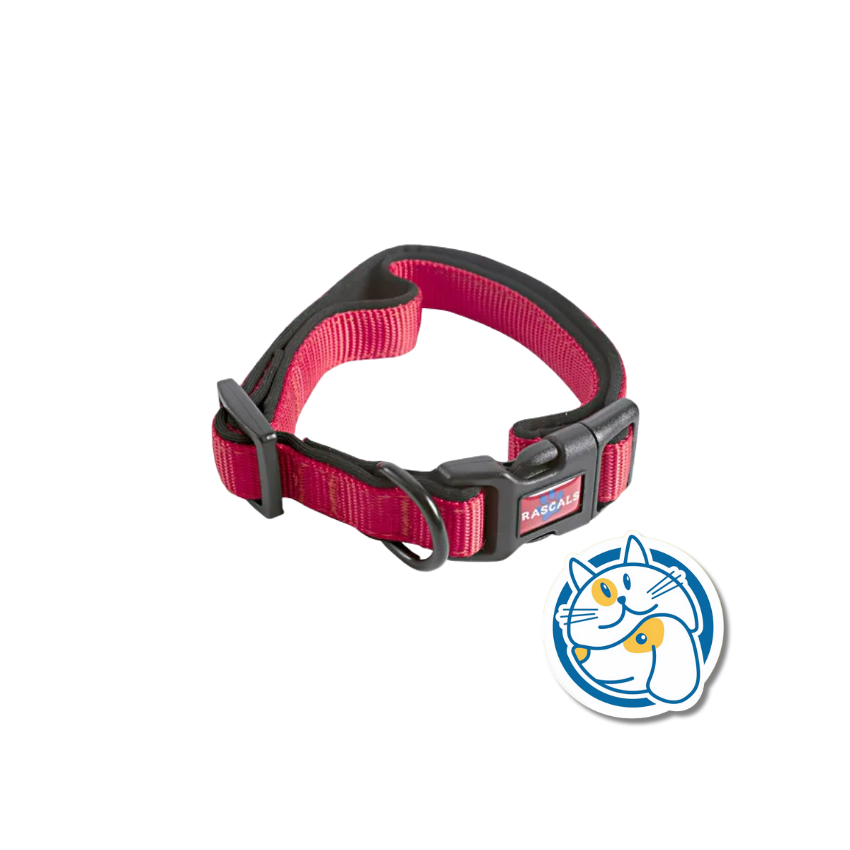 COLLAR ACOLCHONADO SBR PREMIUM ROJO TALLE S 1,5X25,5_35CM COLL108S