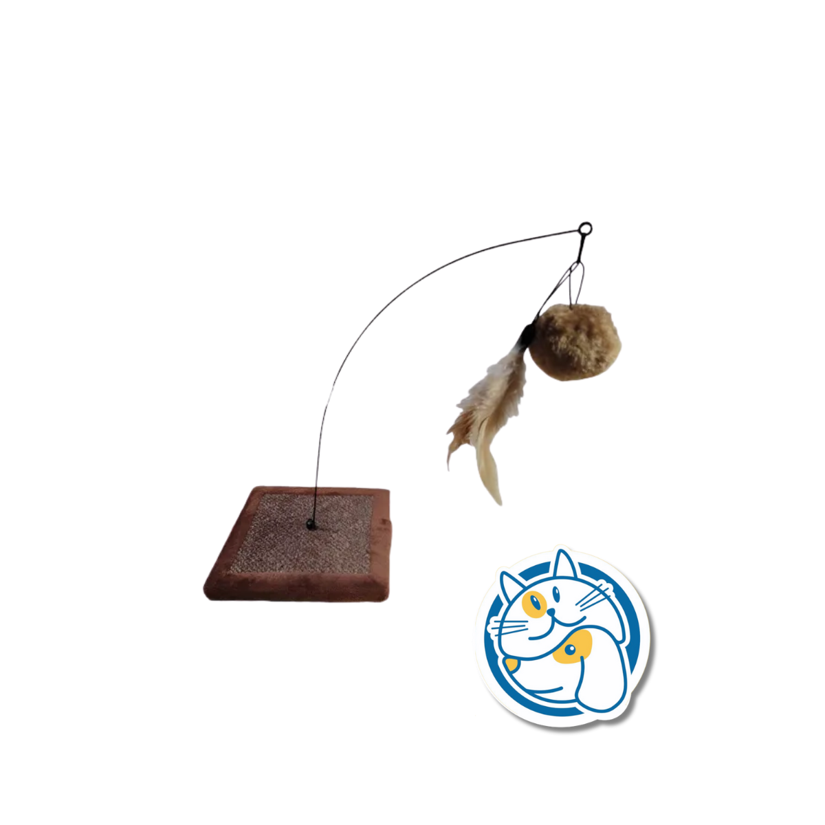 BASE RASCADOR PELOTA C/PLUMA 30X15X15CM LZ0207// 24349