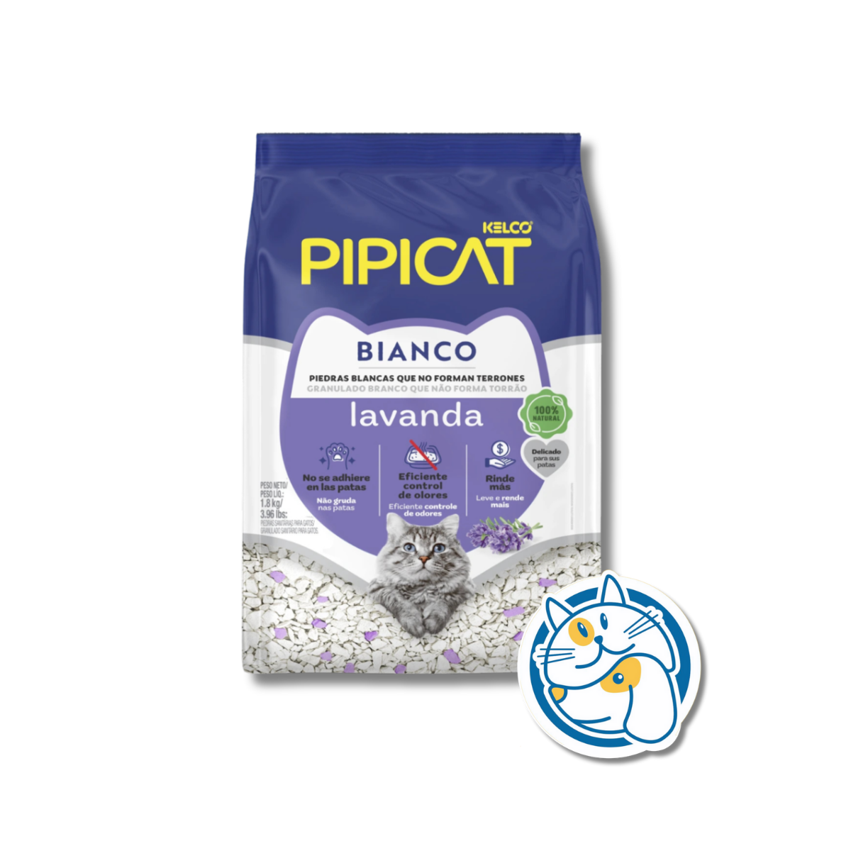 PIEDRAS PIPICAT B. LAVANDA 1,8KG