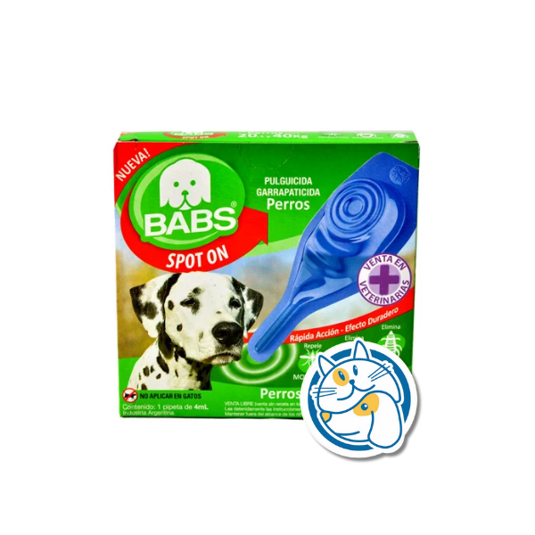 SPOT ON BABS PERRO 20 A 40KG X4.00ML