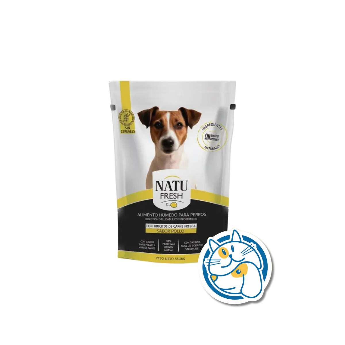 NATUFRESH PERRO POLLO 1UD 80GR