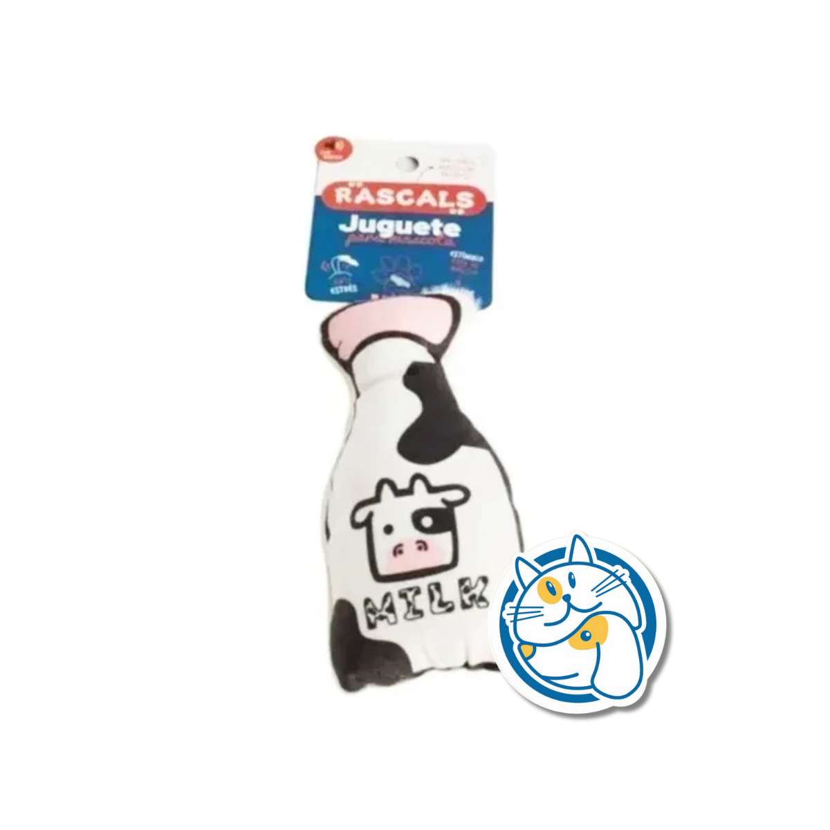 BOTELLA LECHE DE PLUSH C/CHIFLE 14,5X7,2CM PLU104434