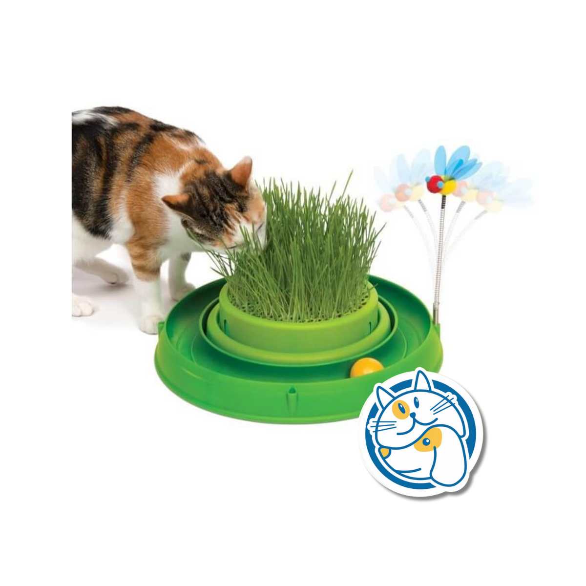 CATIT PLAY 3 EN 1 CIRCULAR C/CAT GRASS HAGEN