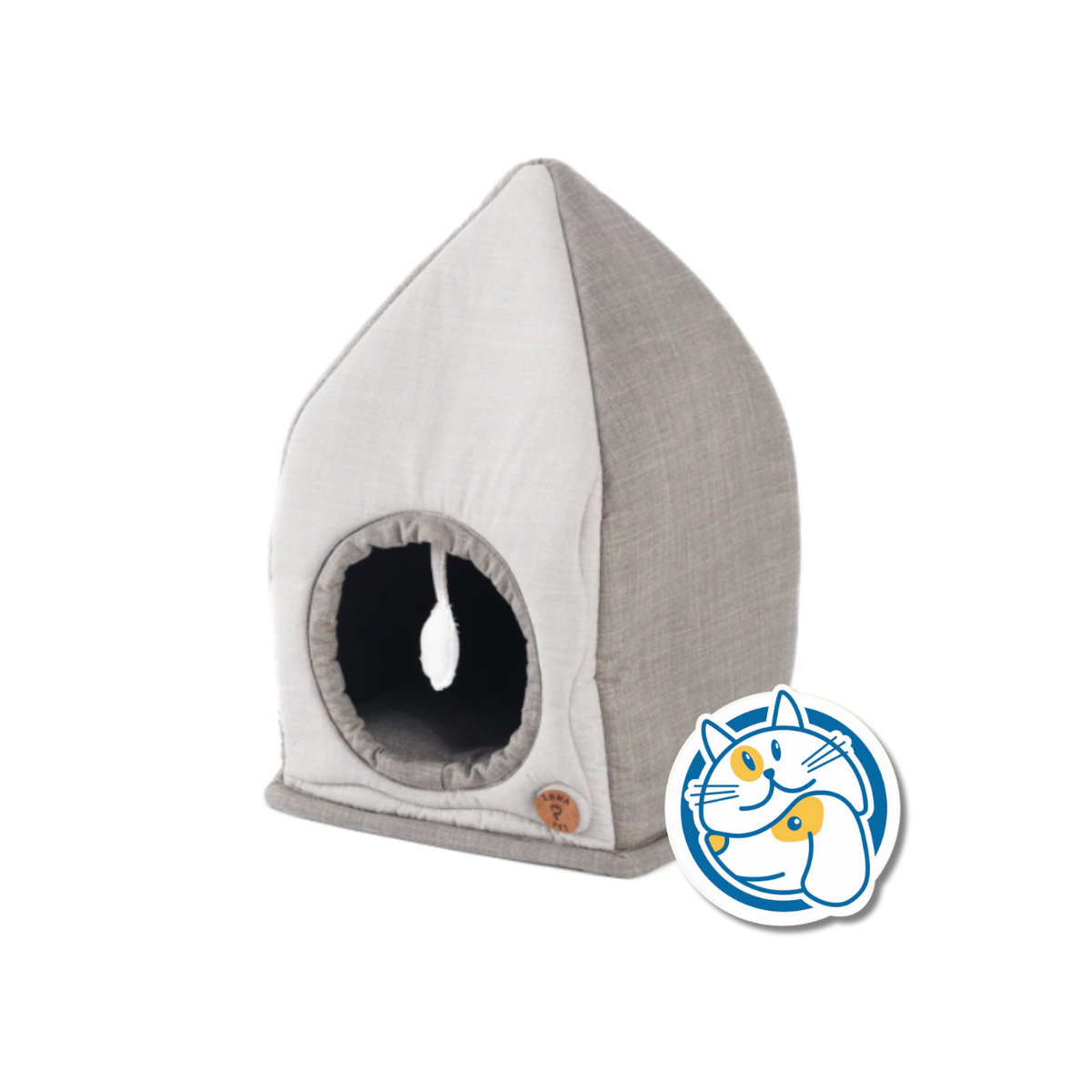 CASITA ARLEQUIN BEIGE/PLATA ZONAPET