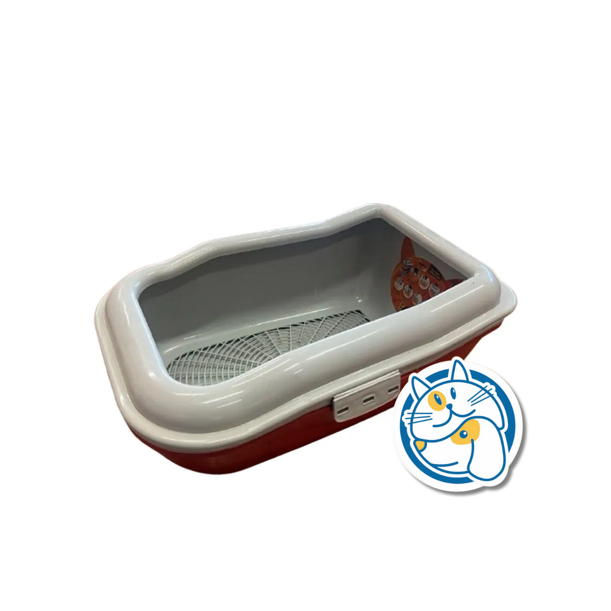 BANDEJA CON TAMIZADOR Y TRABA ROSA 56X39X23,5CM 10074