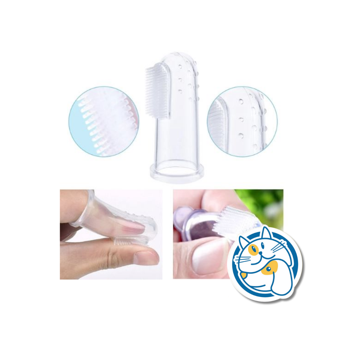CEPILLO DE DIENTES SILICONA P/DEDO TRANSPARENTE QQQDU04502