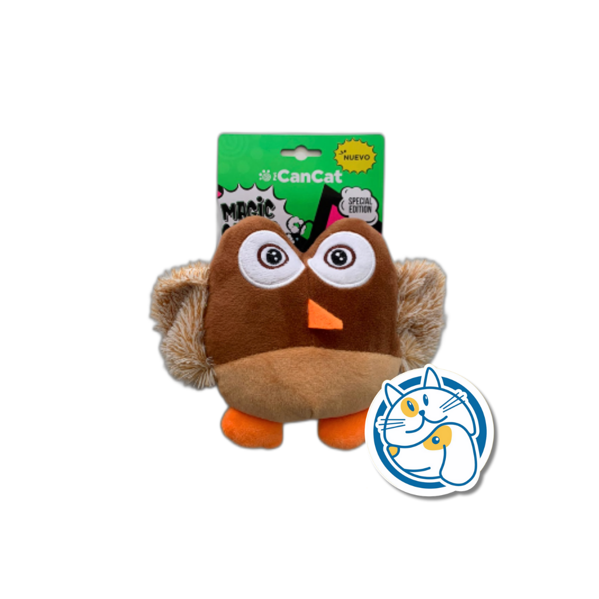 BUHO DE PELUCHE 18CM 2770 CANCAT