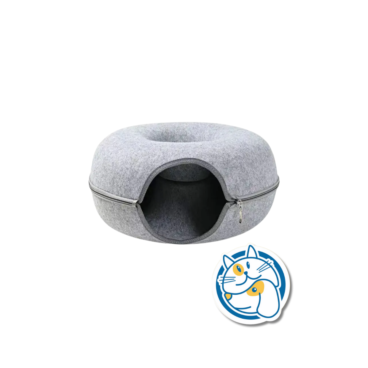 CAMA CUEVA TIPO DONA P/GATO RIGIDA C/CIERRE 60CM P206_60