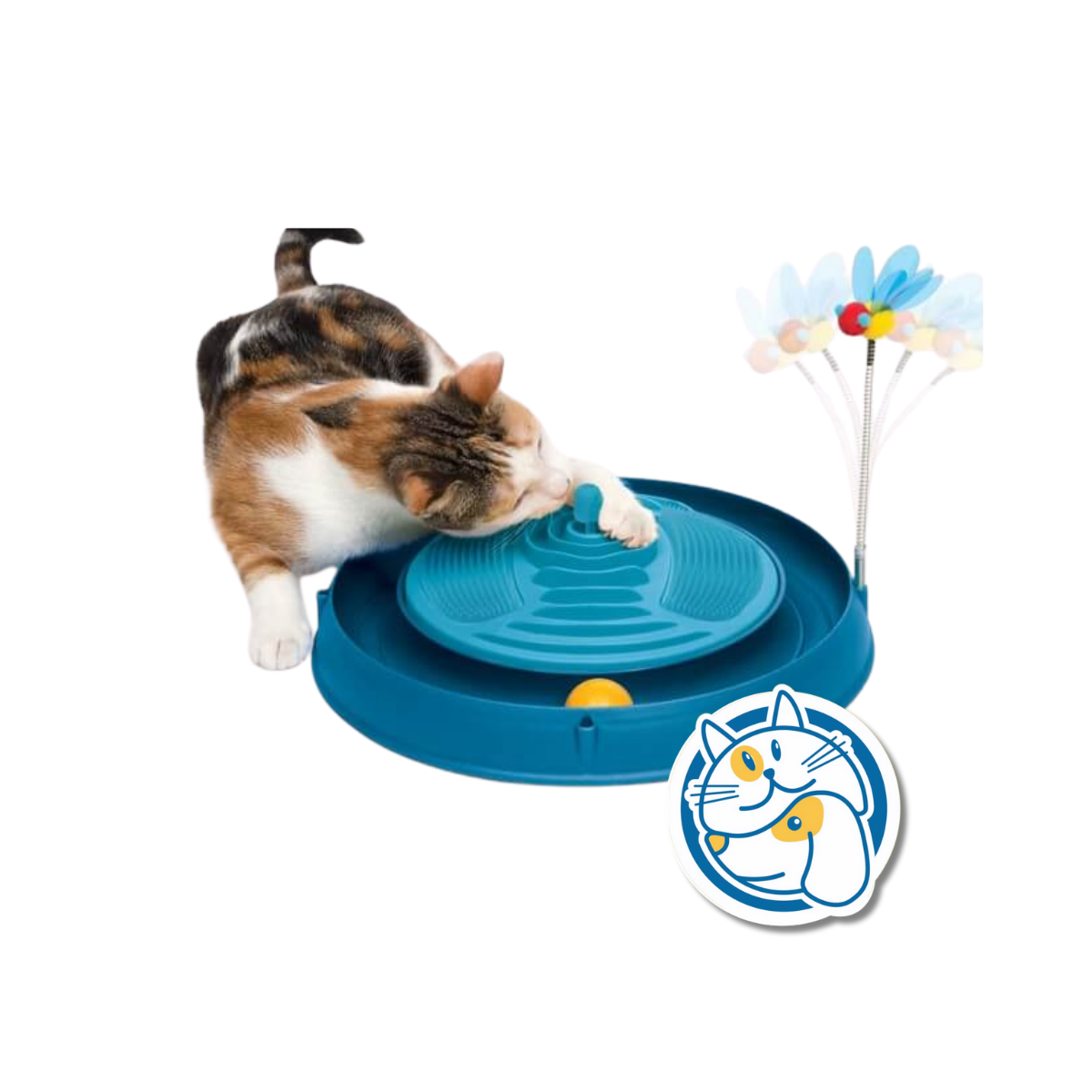 CATIT PLAY 3 EN 1 CIRCUIT BLUE C/MASAJEADOR HAGEN