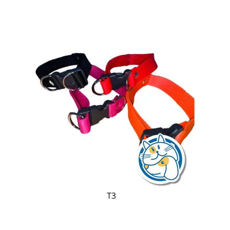COLLARES AJUSTABLES POLIPROPILENO LISOS T3 ARGENPET