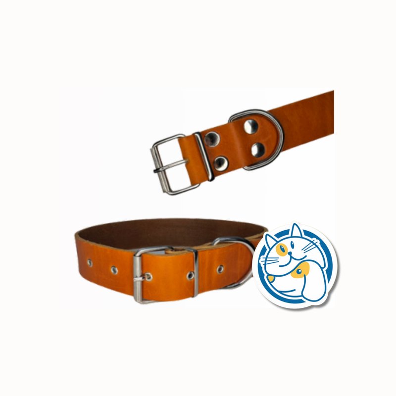 COLLAR DE CUERO P40_1 SALTADOG