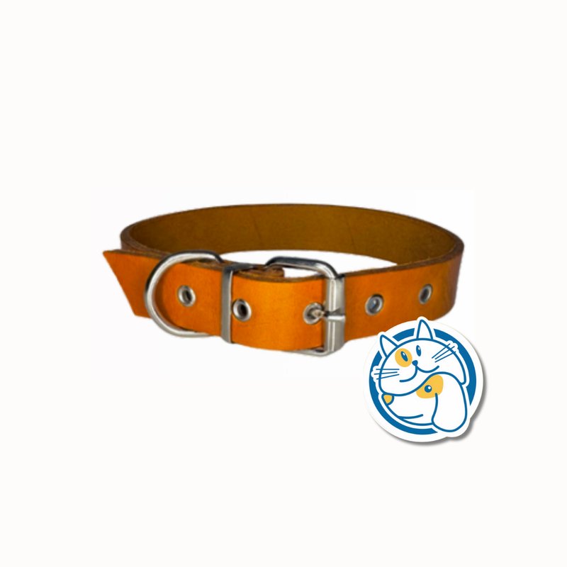 COLLAR DE CUERO P25_2 SALTADOG
