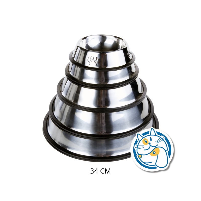 COMEDERO ACERO INOX. 34CM 25024
