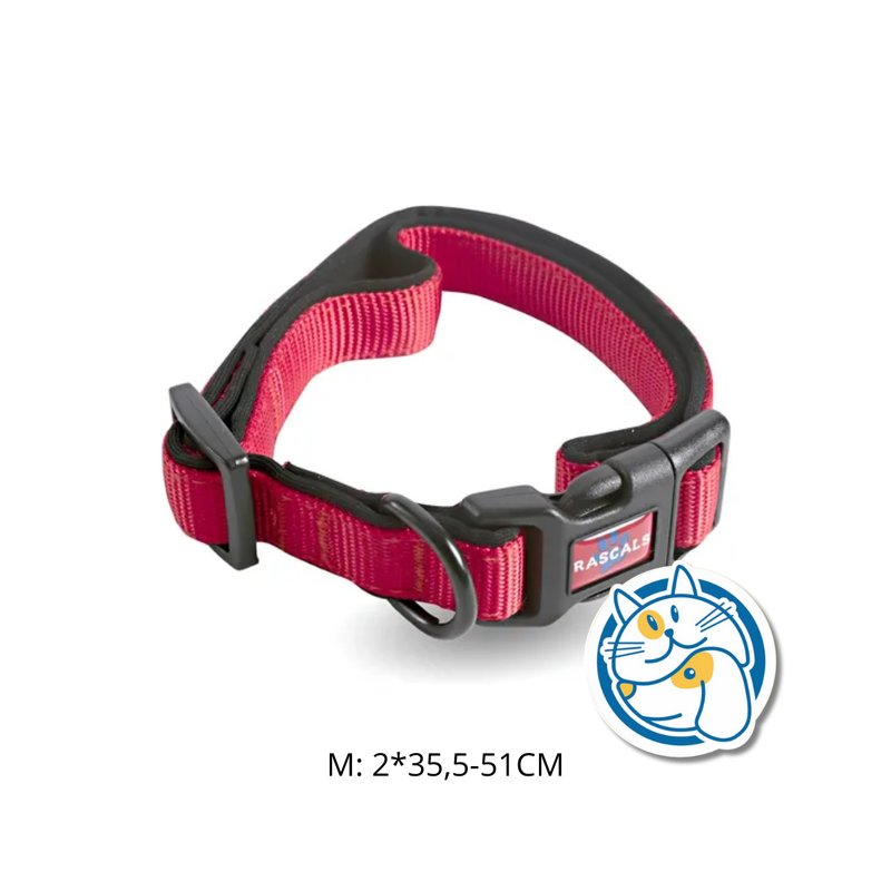 COLLAR ACOLCHONADO SBR PREMIUM ROJO TALLE M 2X35,5_51CM COLL108M