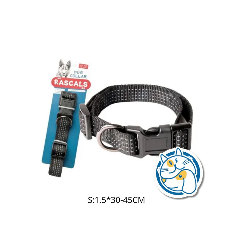 COLLAR REFLECTIVO NEGRO TALLE S 1,5X30_45CM COLL95901S