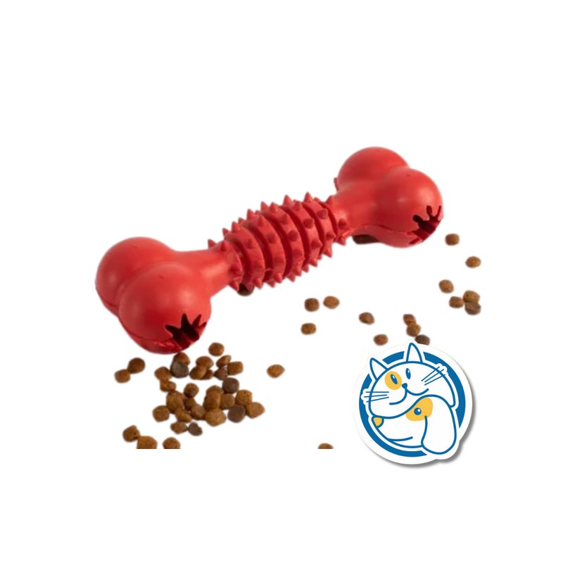 HUESO DE GOMA DISPENSADOR SNACK AZUL 17.5X5.5CM JUP34977B