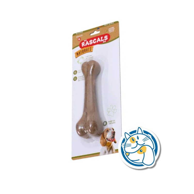 HUESO NATURAL ANTIASTILLADO MARRON 15X4,3X3,7CM JUP117807