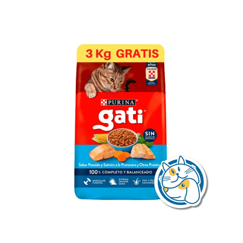 GATI PESCADO Y SALMON 15+3KG
