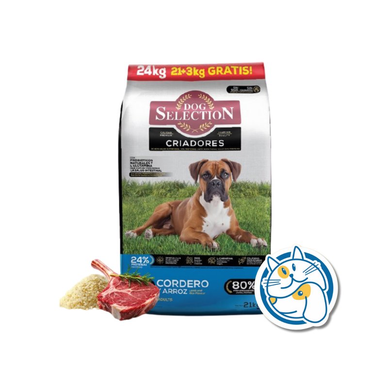 DOG SEL. CRIADORES CORDERO 21+3KG