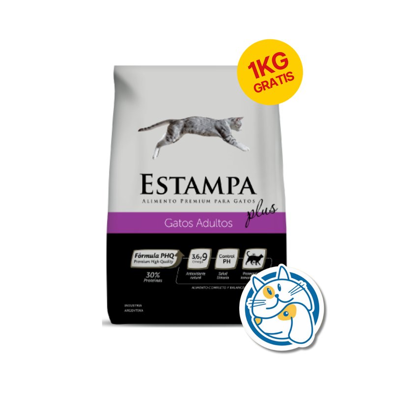 ESTAMPA PLUS GATO 15+1KG