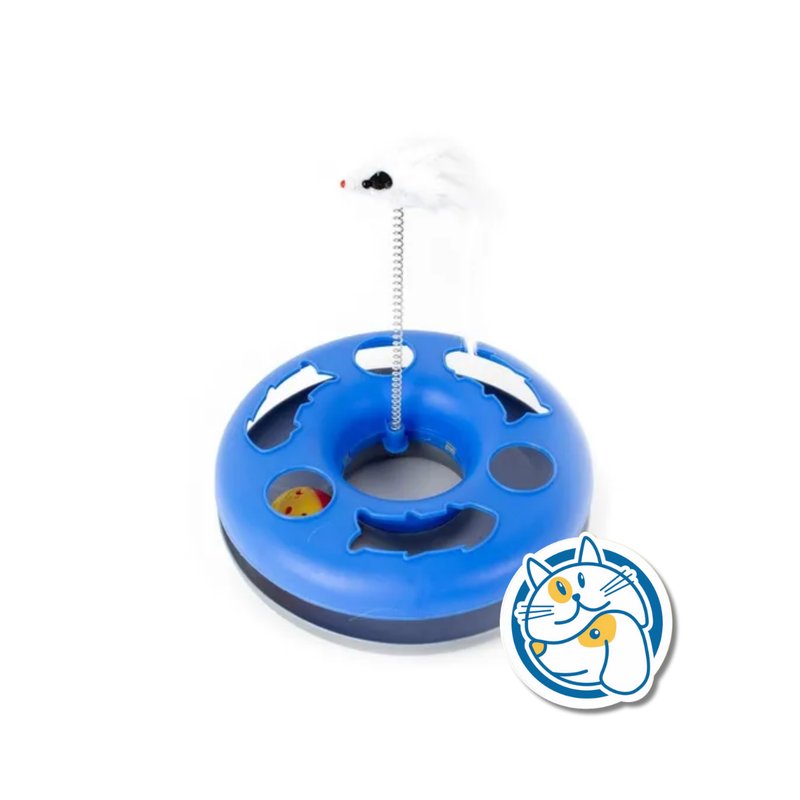 JUGUETE INTERACTIVO P/GATOS AZUL 60X32CM INT68987