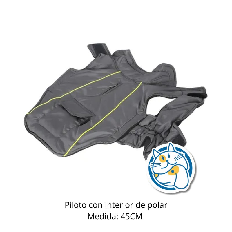 PILOTO GRIS C/INTERIOR DE POLAR TALLE XL IND103741B/45