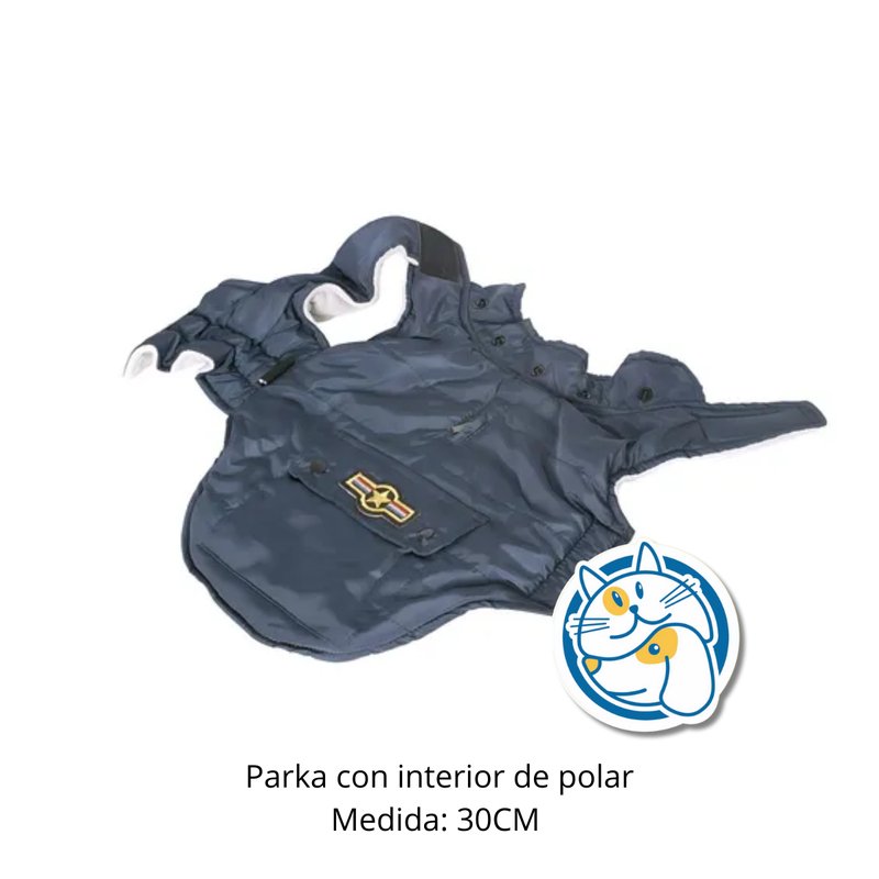 PARKA AZUL C/INTERIOR DE POLAR TALLE S IND103807C/30