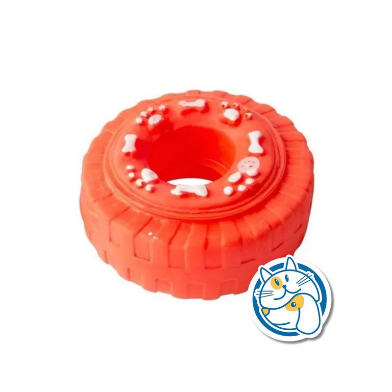 RUEDA P/PERRO ROJA 10X10X4CM JUP99333