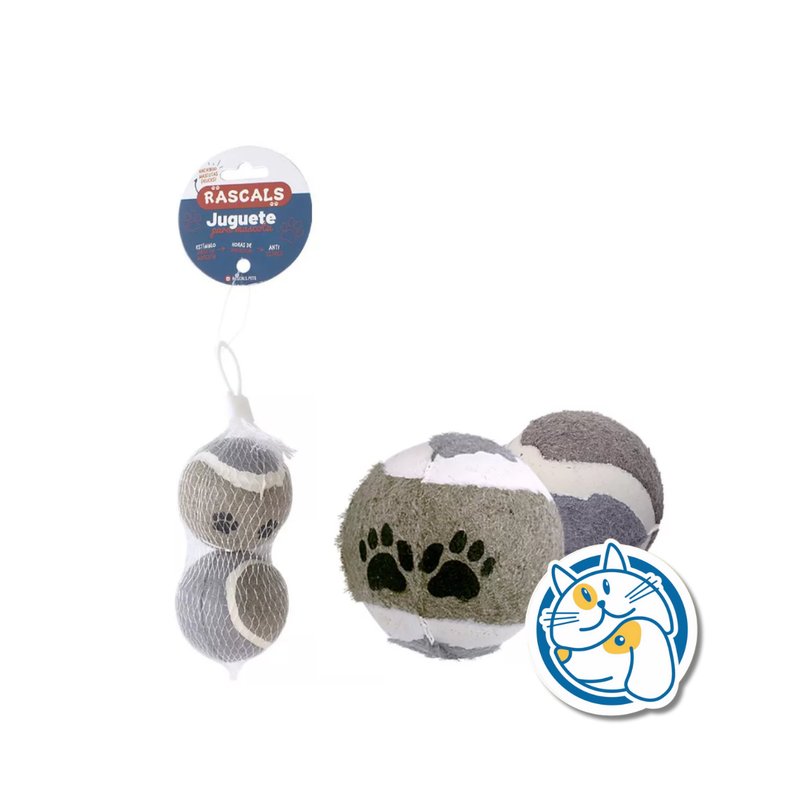 SET 2 PELOTAS TENIS 2,5 CM JUP3502M