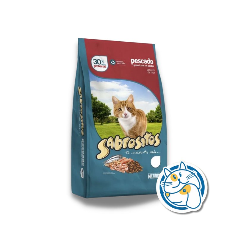 SABROSITOS GATOS ADULTOS PESCADO SABORES DEL MAR 3KG