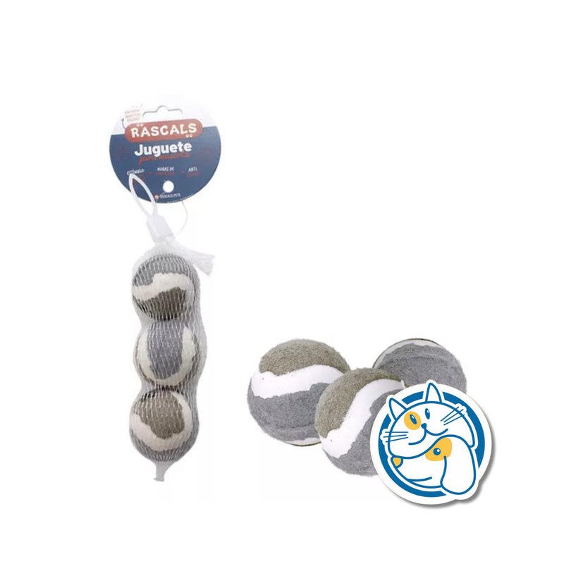 SET 3 PELOTAS TENIS 1,75 CM JUP3502S