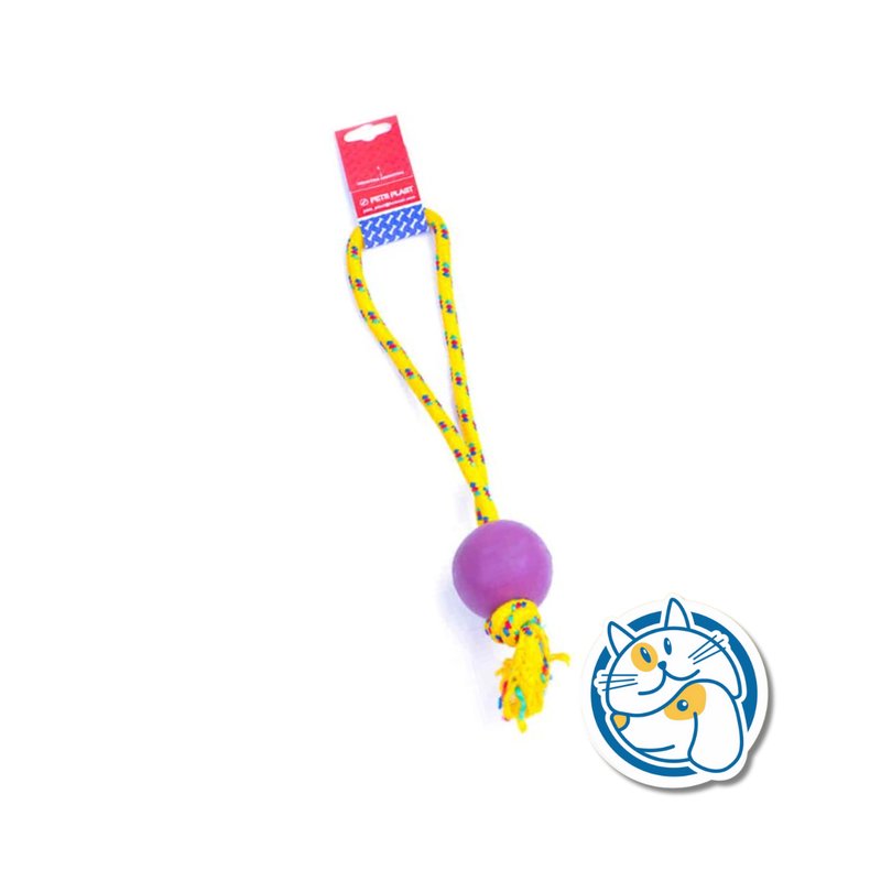 S701 - PELOTA DE GOMA MEDIANA SOGA ALPINA 8MM CON LARGO 35 CM