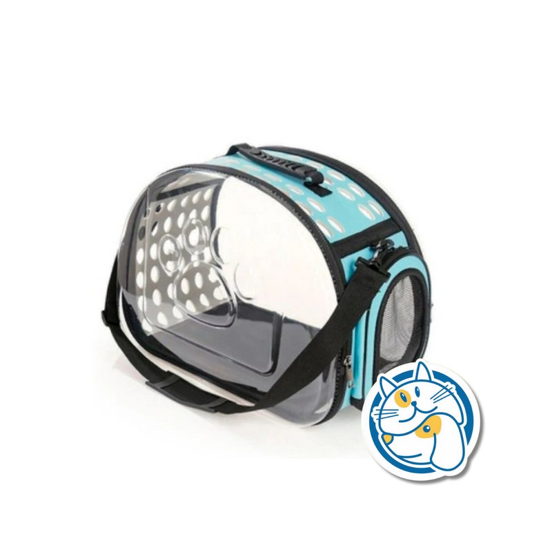 TRANSPORTADOR BOLSO TRANSPARENTE TALLE S 36X20X22CM 24735